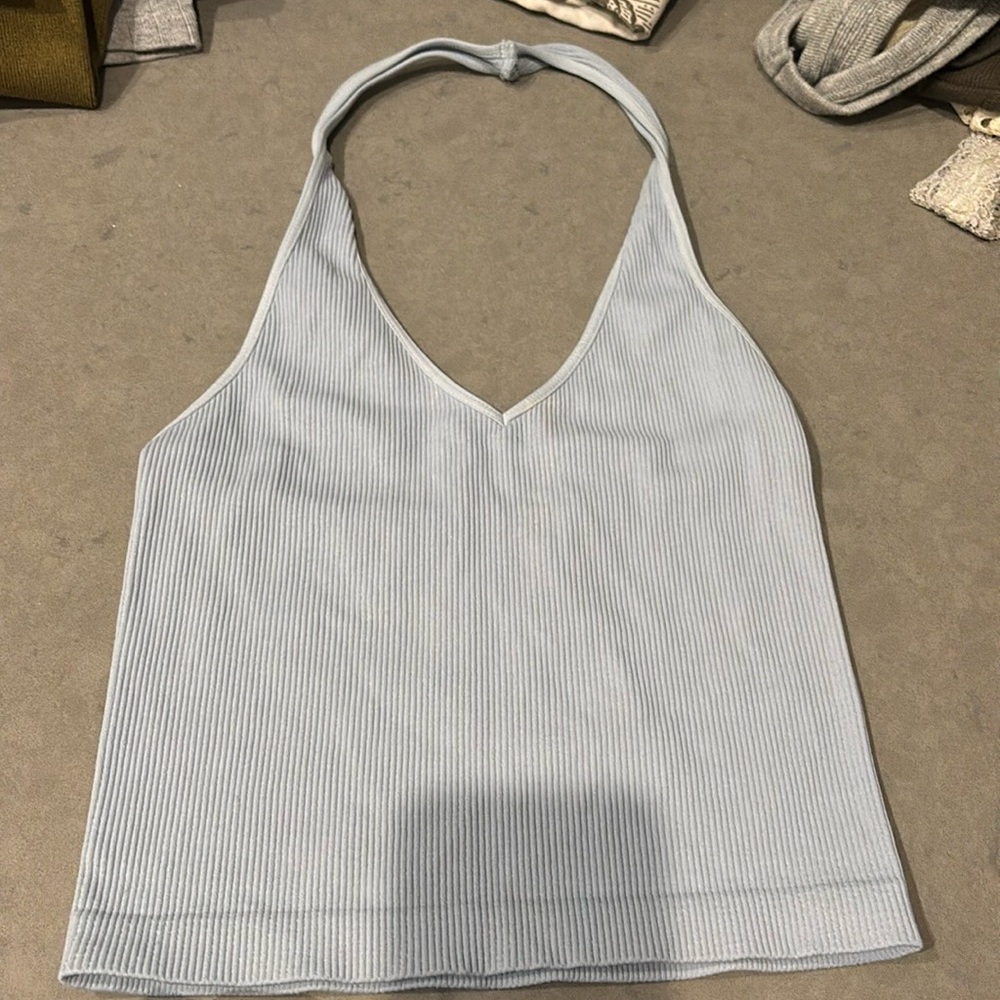 Scoop Halter Blue Tank